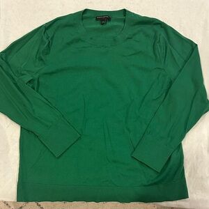 Banana Republic Women's Vibrant Green Crewneck Sweater